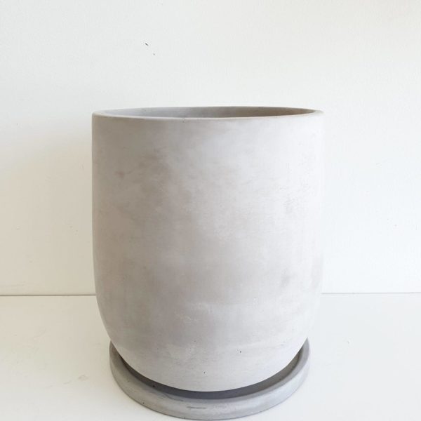 drop shape concrete pot