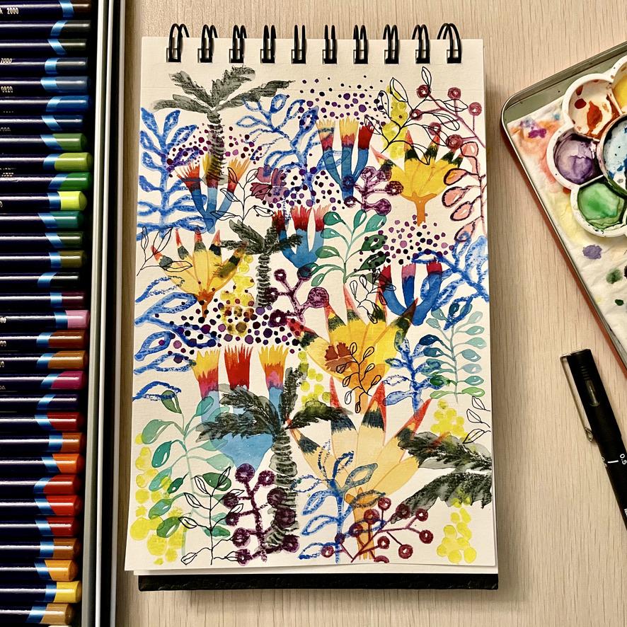 floral painting